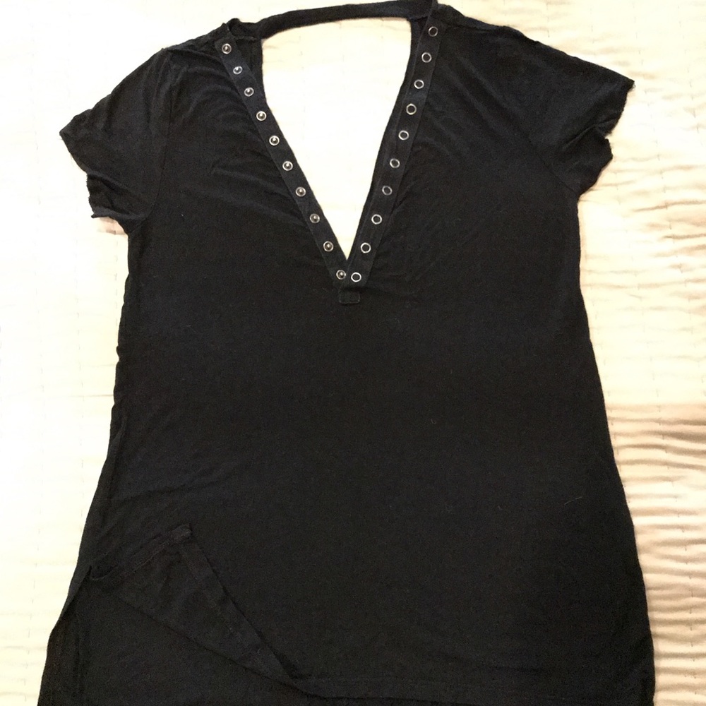 American Eagle Soft & Sexy Tee Double V Snap  XS